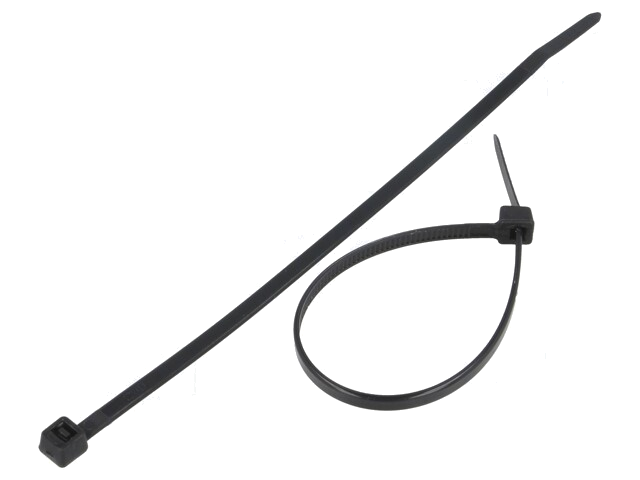 Kabelbinder; L: 150mm; W: 3,6mm; polyamide; 177N; zwart; Ømax: 35mm Kabelbinder; L: 150mm; W: 3,6mm; polyamide; 177N; zwart; Ømax: 35mm